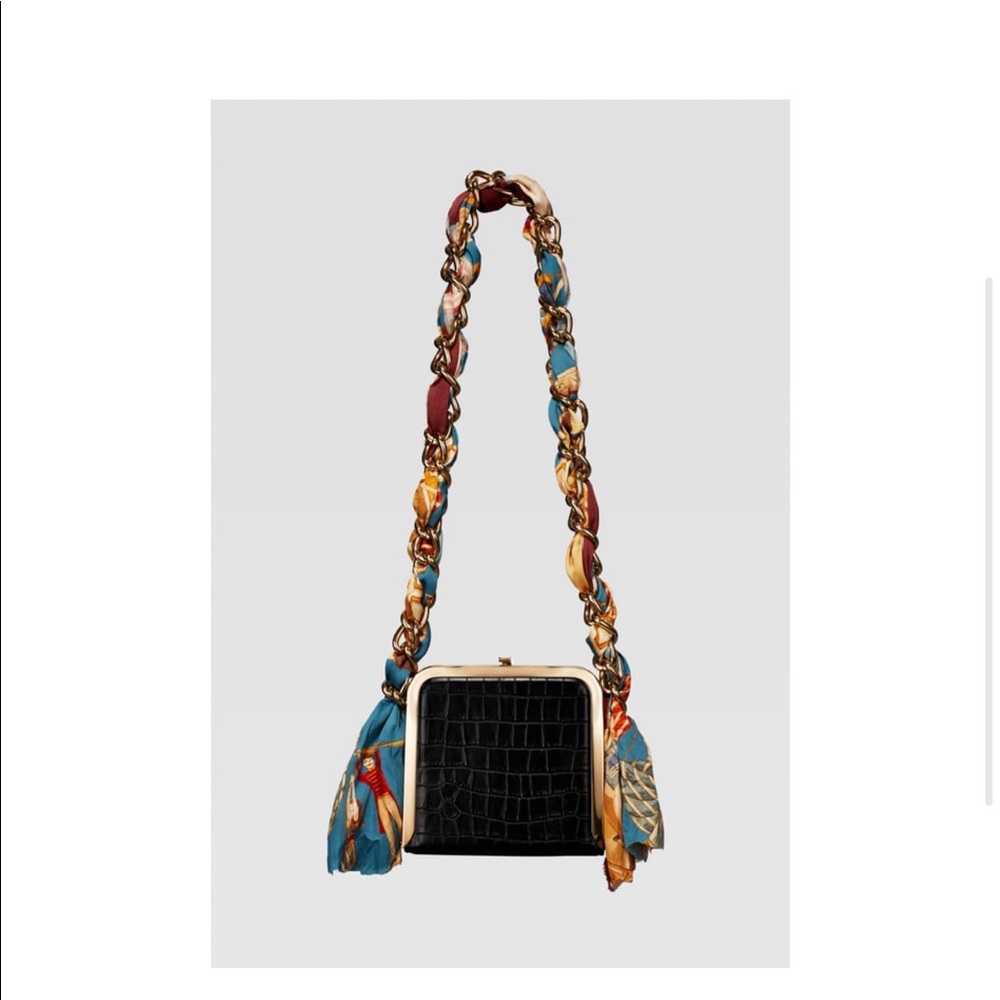 NWT Zara Animal-Embossed Crossbody Bag